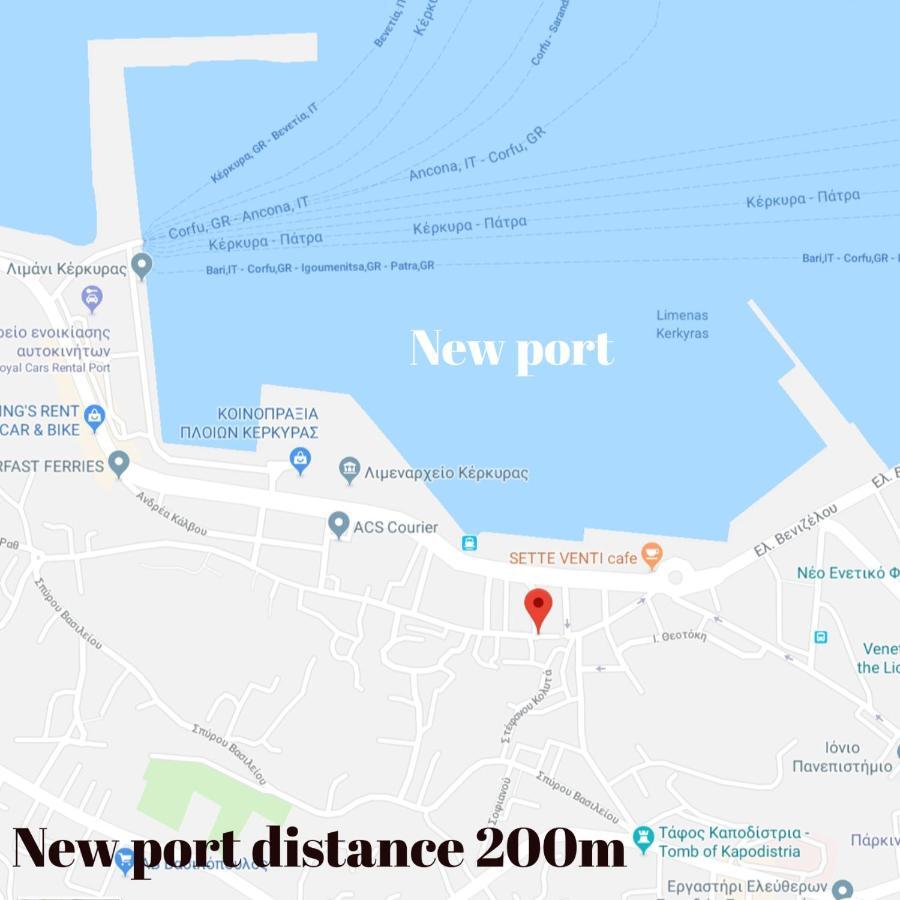 Joy New Port Studio Corfu Town Екстер'єр фото